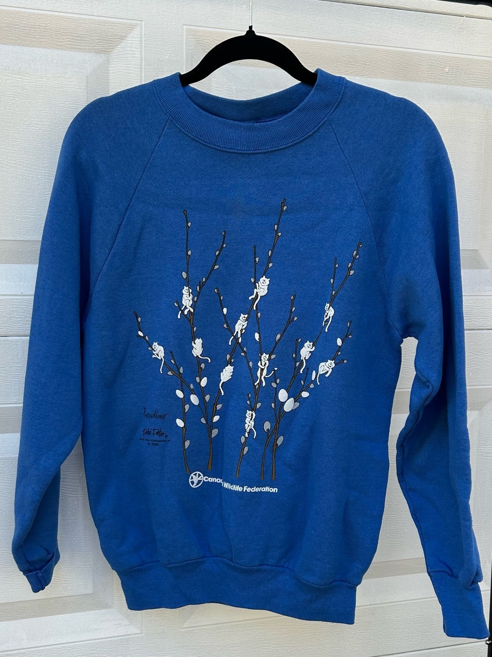 80s cat nature crewneck
